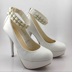 White Bertinni Heels